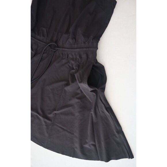 Athleta Women's Sz S Black Savannah Strap Mini Athletic Tie Waist Dress - Picture 5 of 7